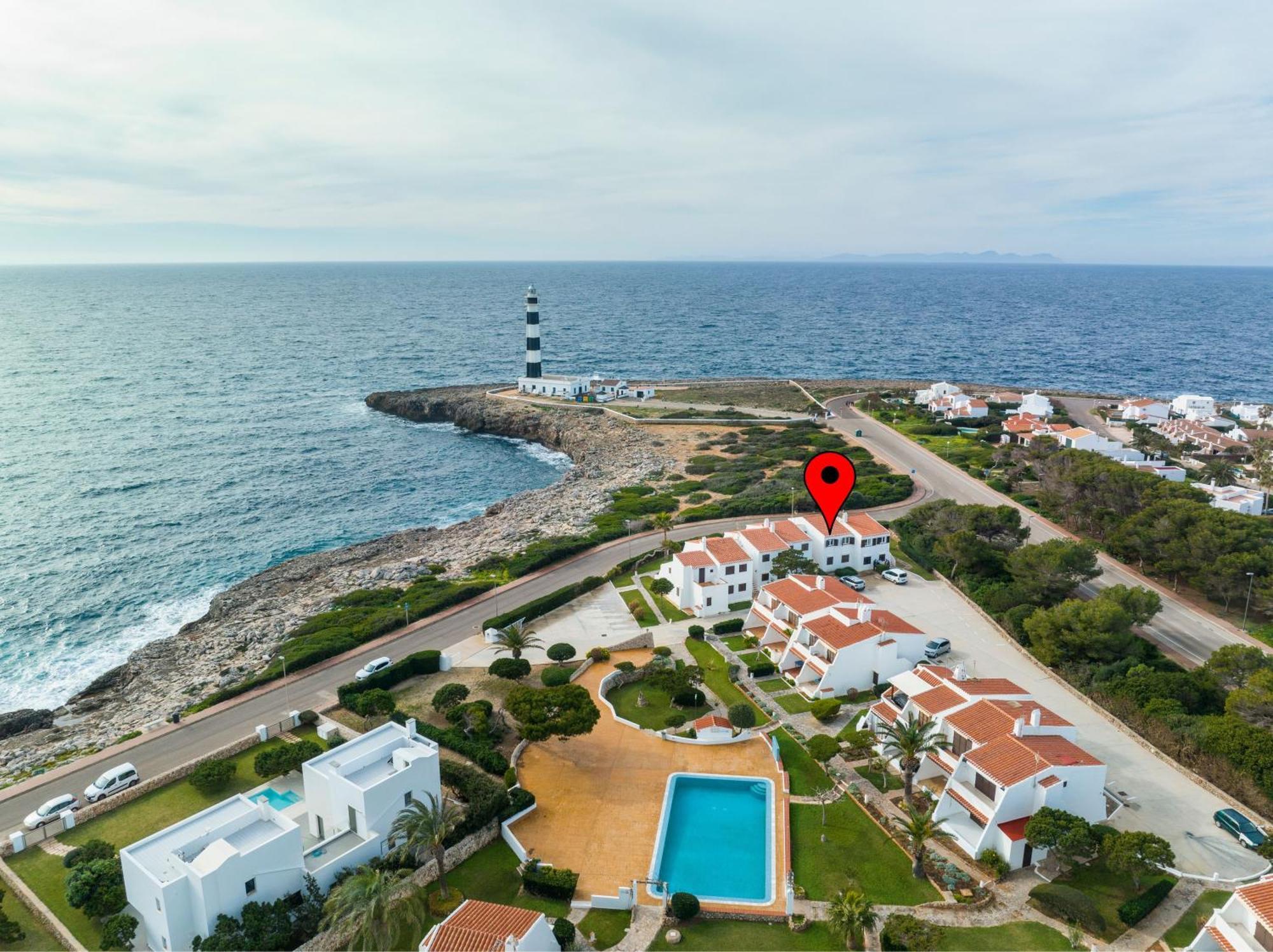 Vista Faro-Apartamento Con Balcon Que Mira Al Mar Cala en Bosch Exteriér fotografie